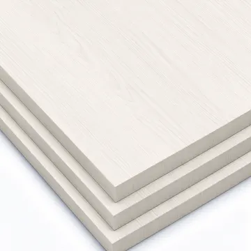 Tableros alistonados tintados en Blanco Decapé
