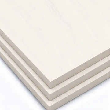 Tableros rechapados tintados en Blanco Decapé